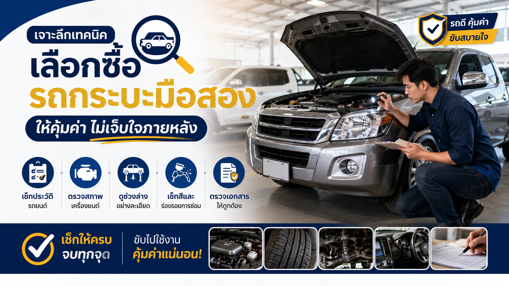 เจาะลึกเทคนิคเลือกซื้อรถกระบะมือสองให้คุ้มค่า ไม่เจ็บใจภายหลัง