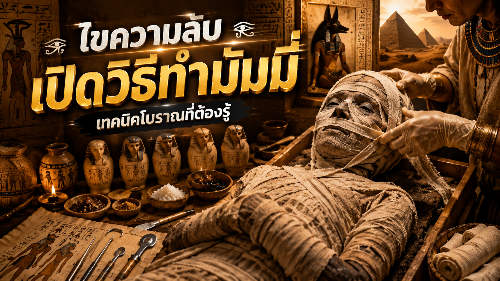 ไขความลับ เปิดวิธีทำมัมมี่ เทคนิคโบราณที่ต้องรู้